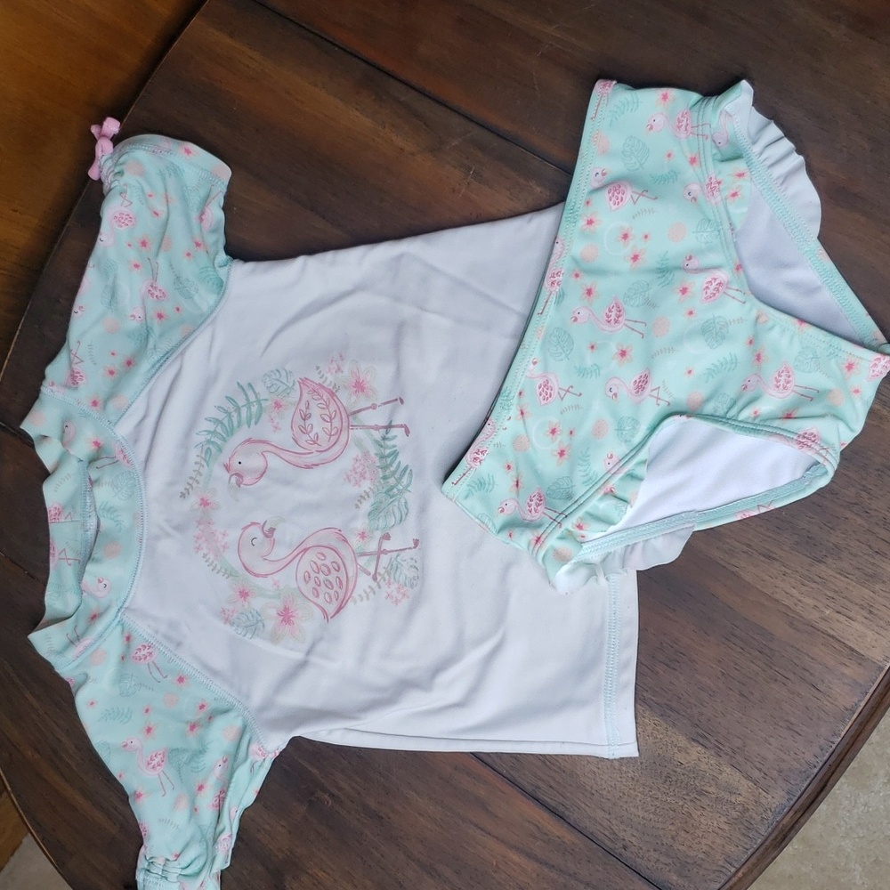 Tommy Bahama 2 Piece Swim Suit Rashguard Sz 24M